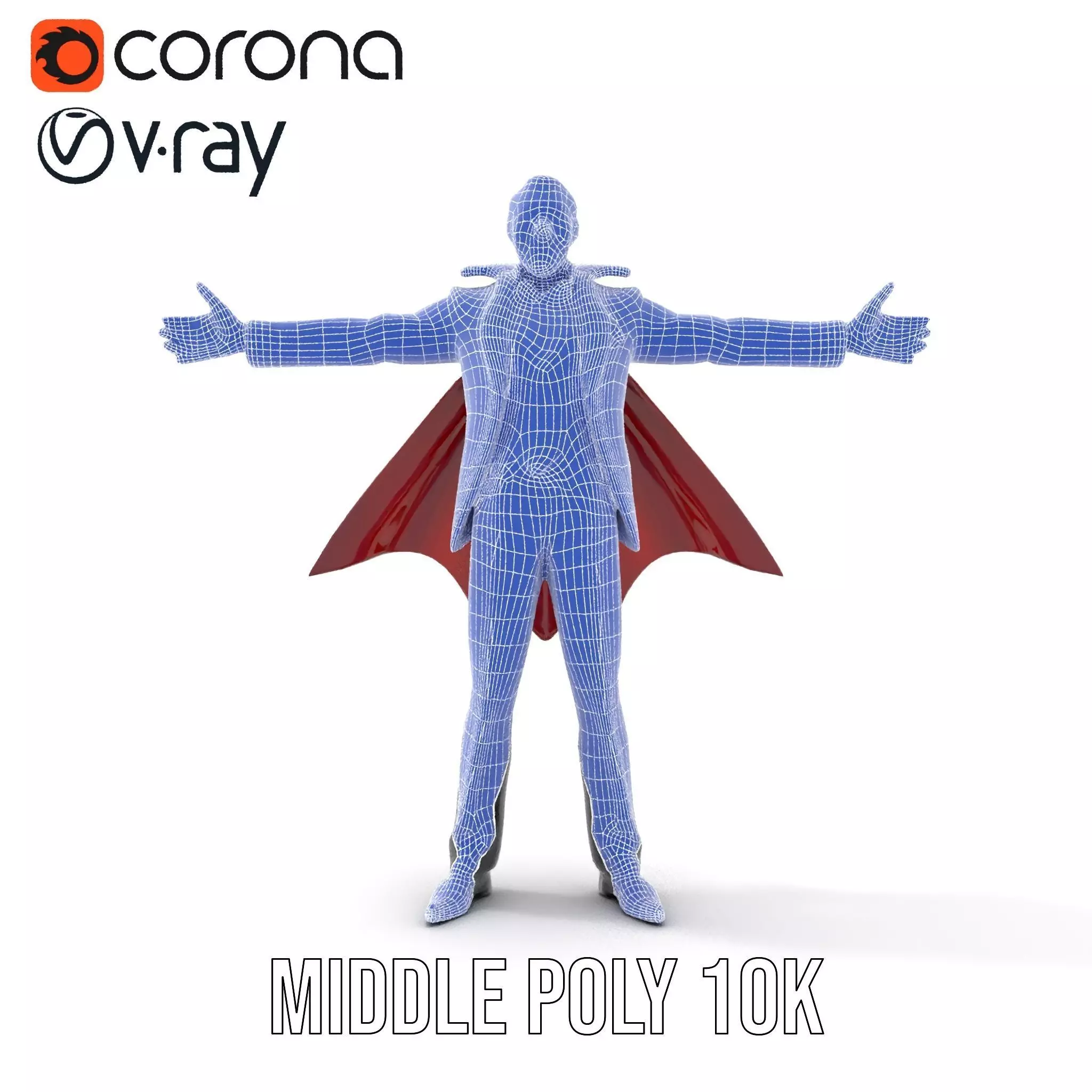 Vampire Character model pack Low-poly 3D model_26