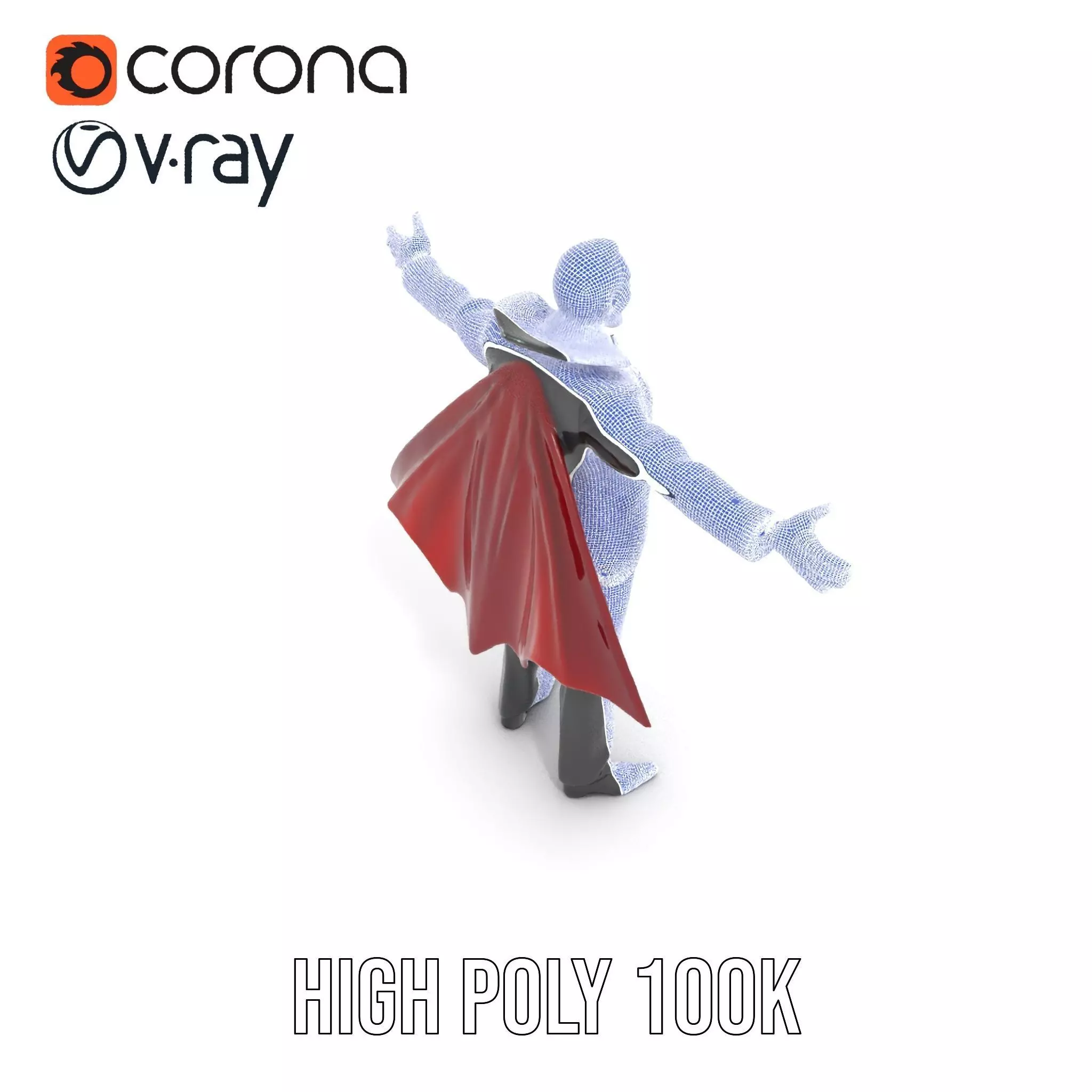 Vampire Character model pack Low-poly 3D model_33