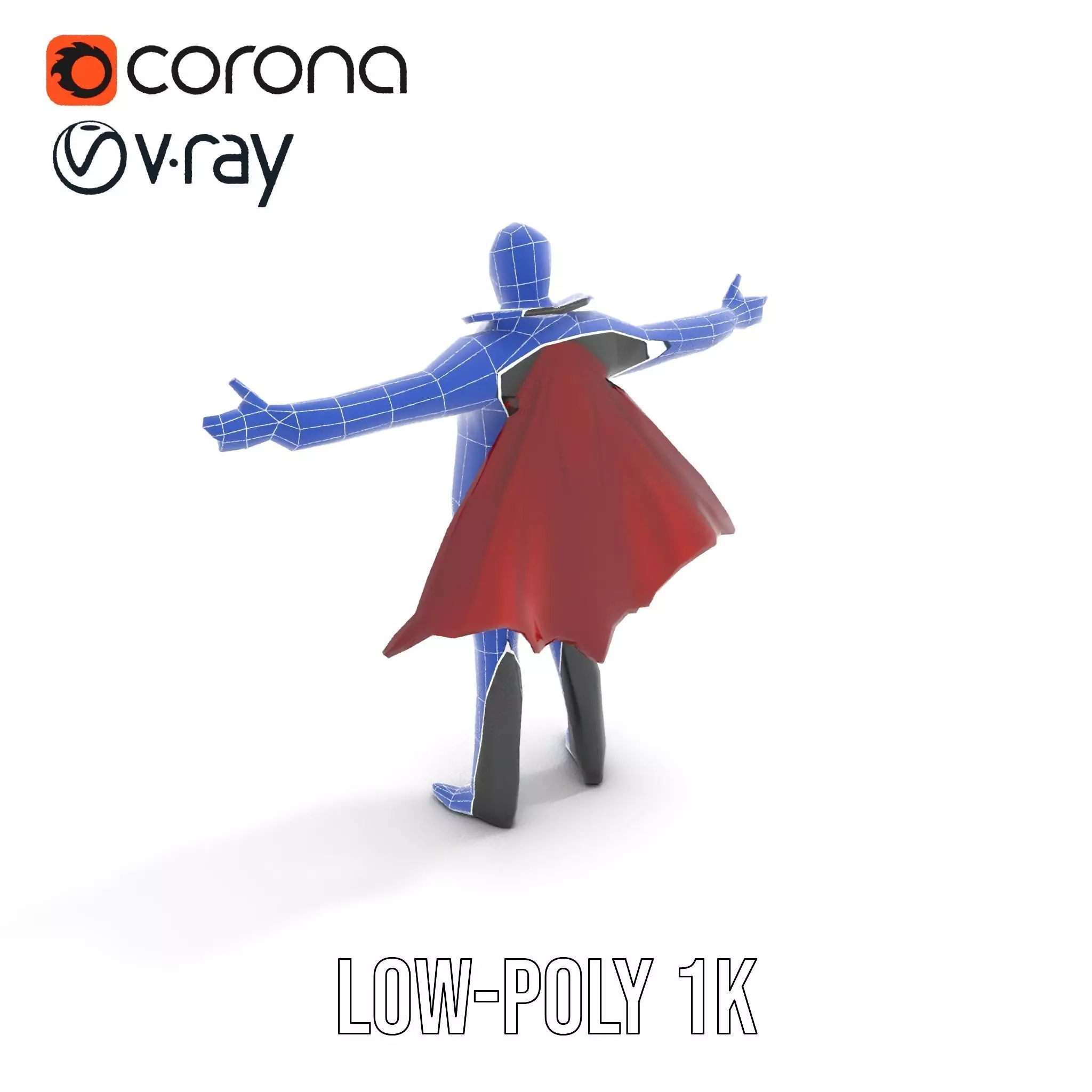 Vampire Character model pack Low-poly 3D model_12