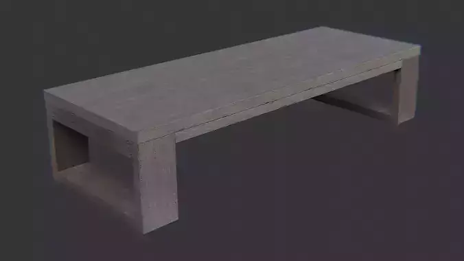 Lounge Table with Open Shelf