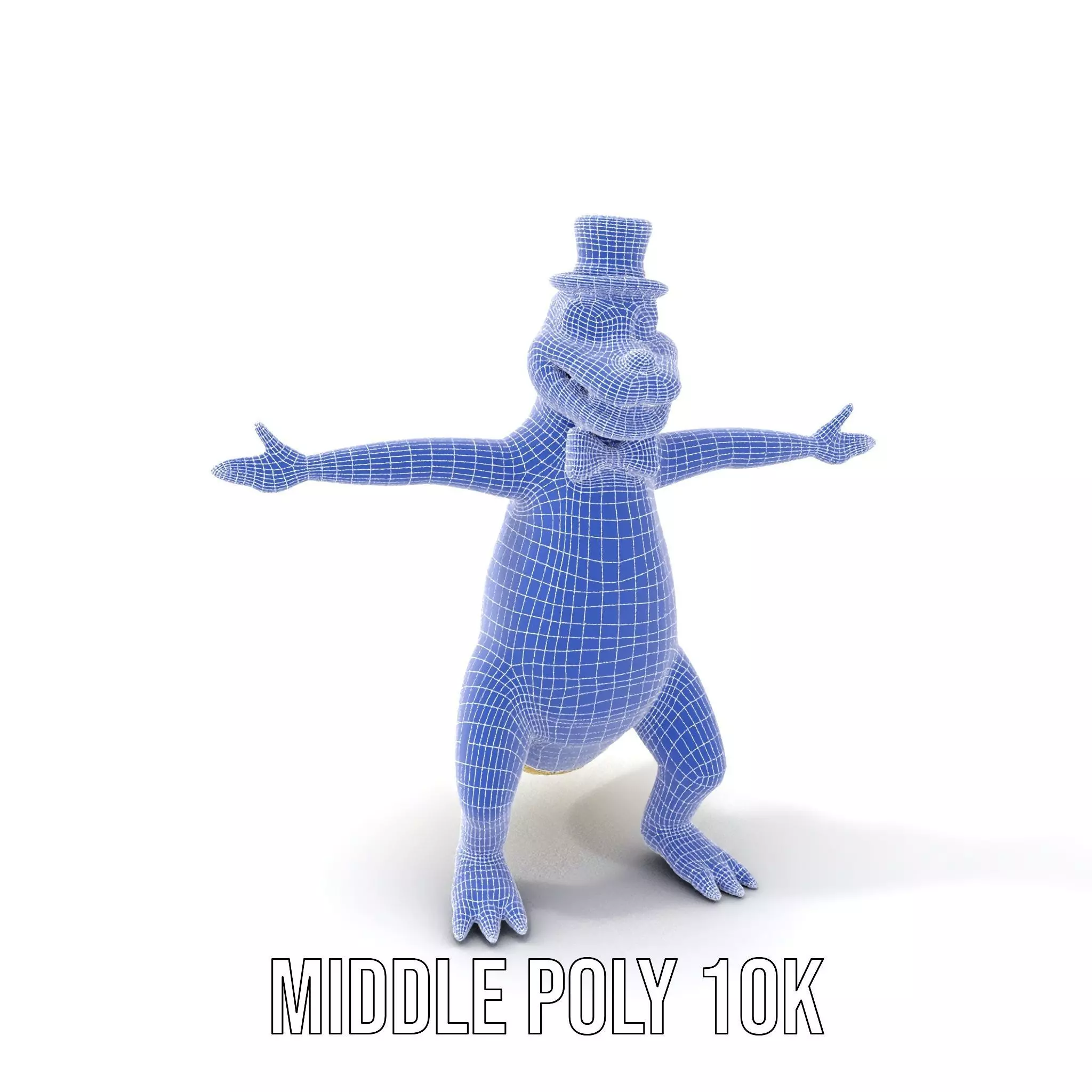 Dapper Crocodile model pack Low-poly 3D model_13