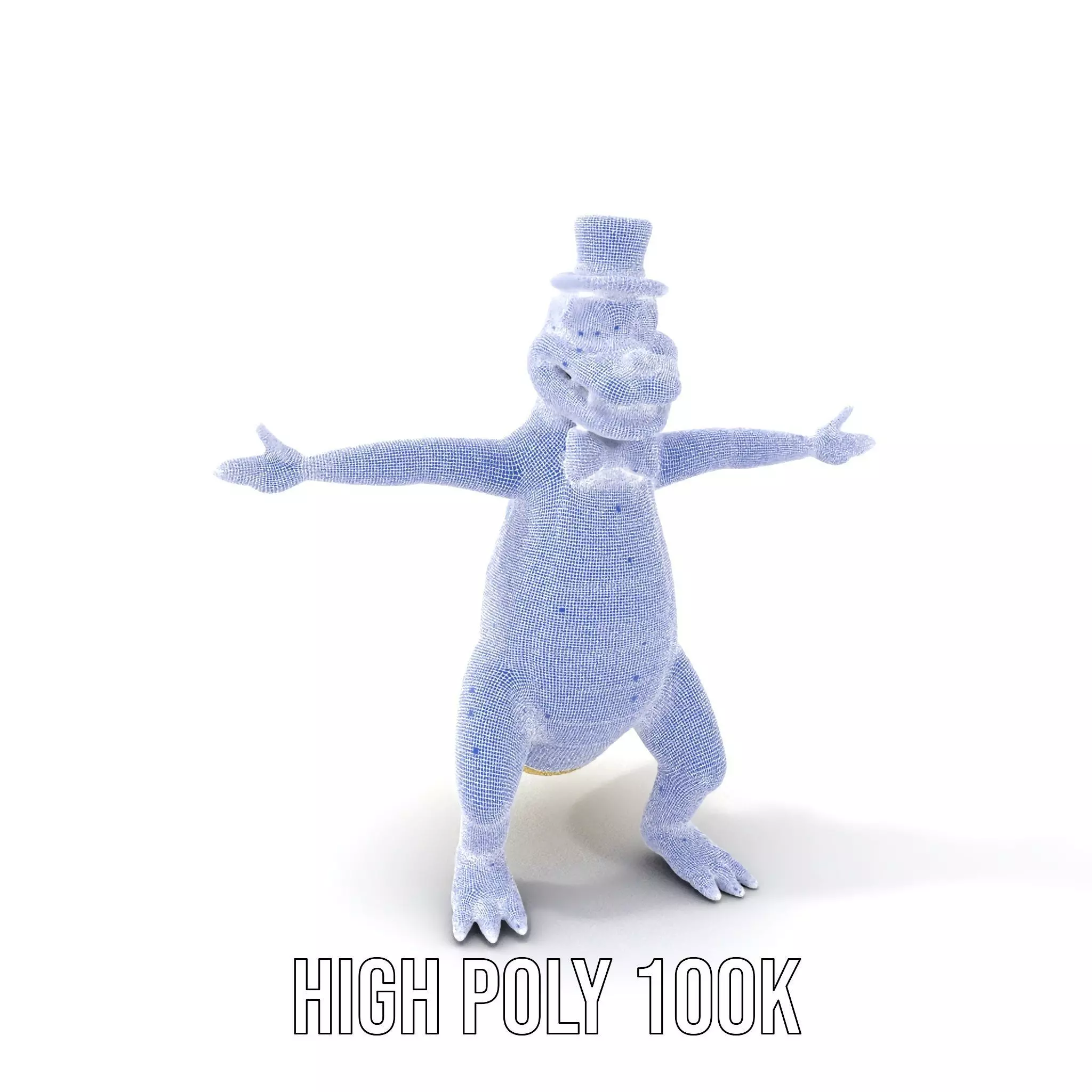 Dapper Crocodile model pack Low-poly 3D model_4