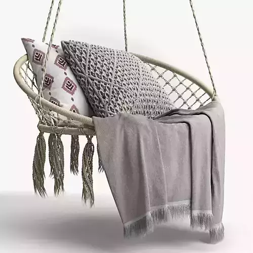 BUTLERS PARADISE NOW Hammock chair with fringes