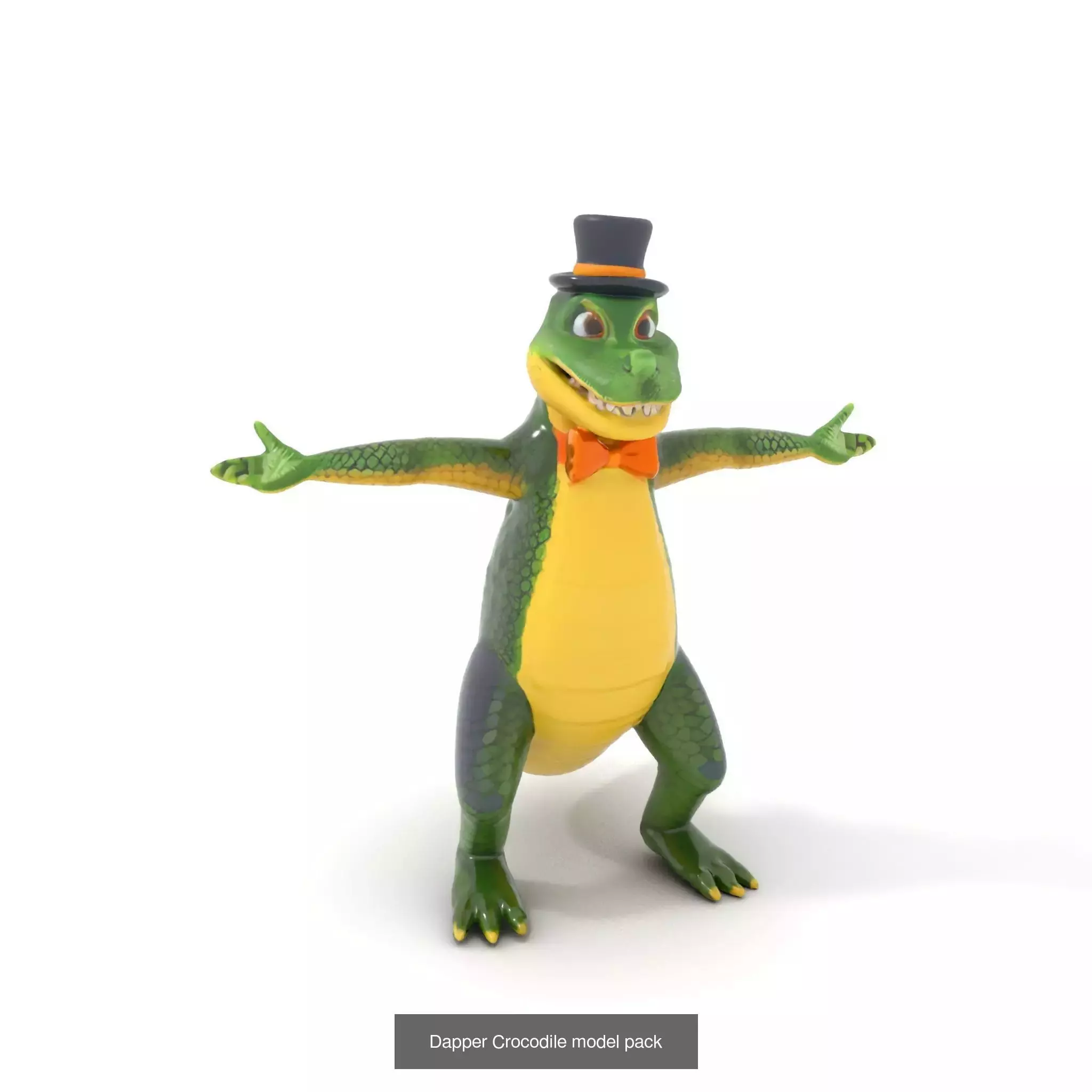 Charming Cartoon Creatures Pack 3D Model Collection_38