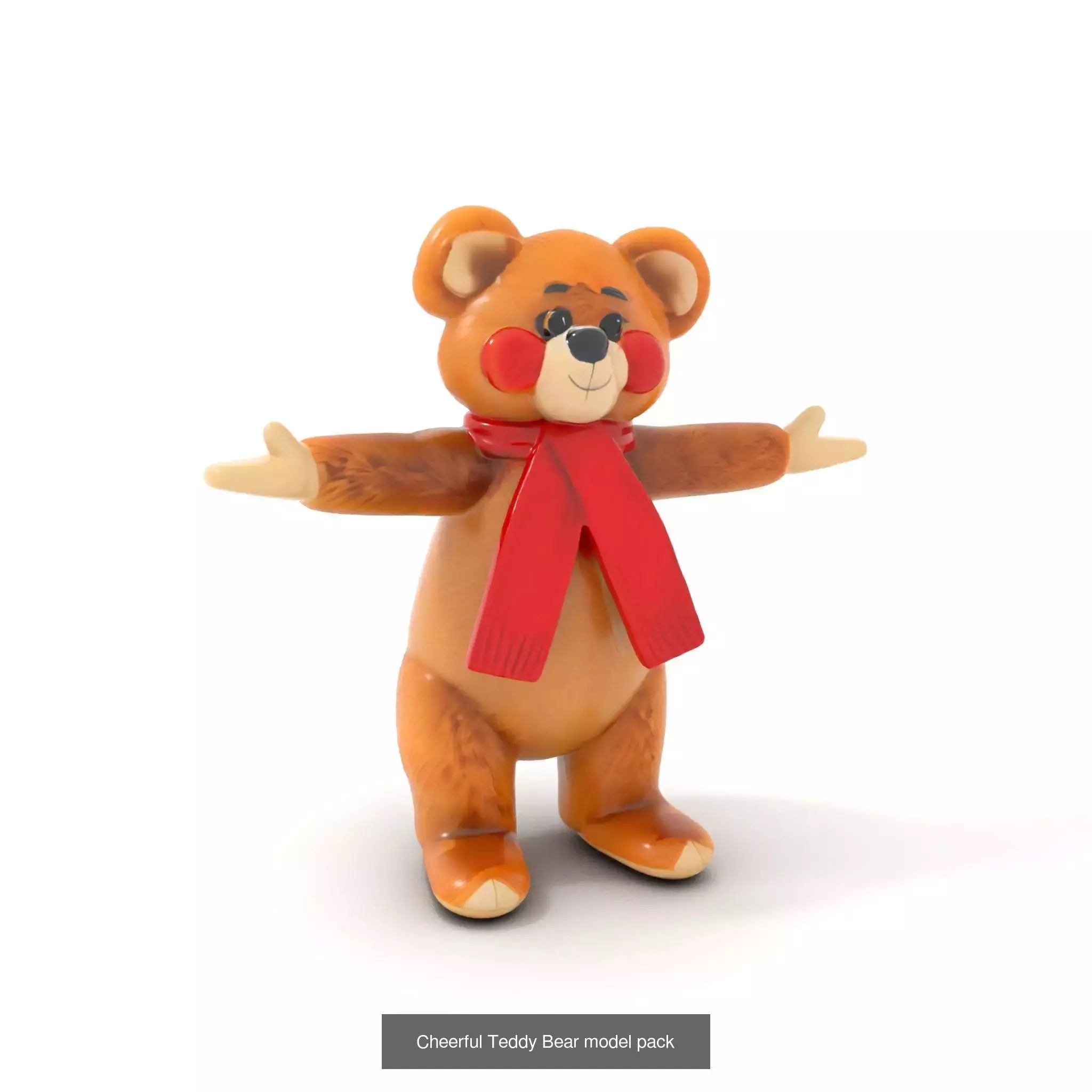 Charming Cartoon Creatures Pack 3D Model Collection_37