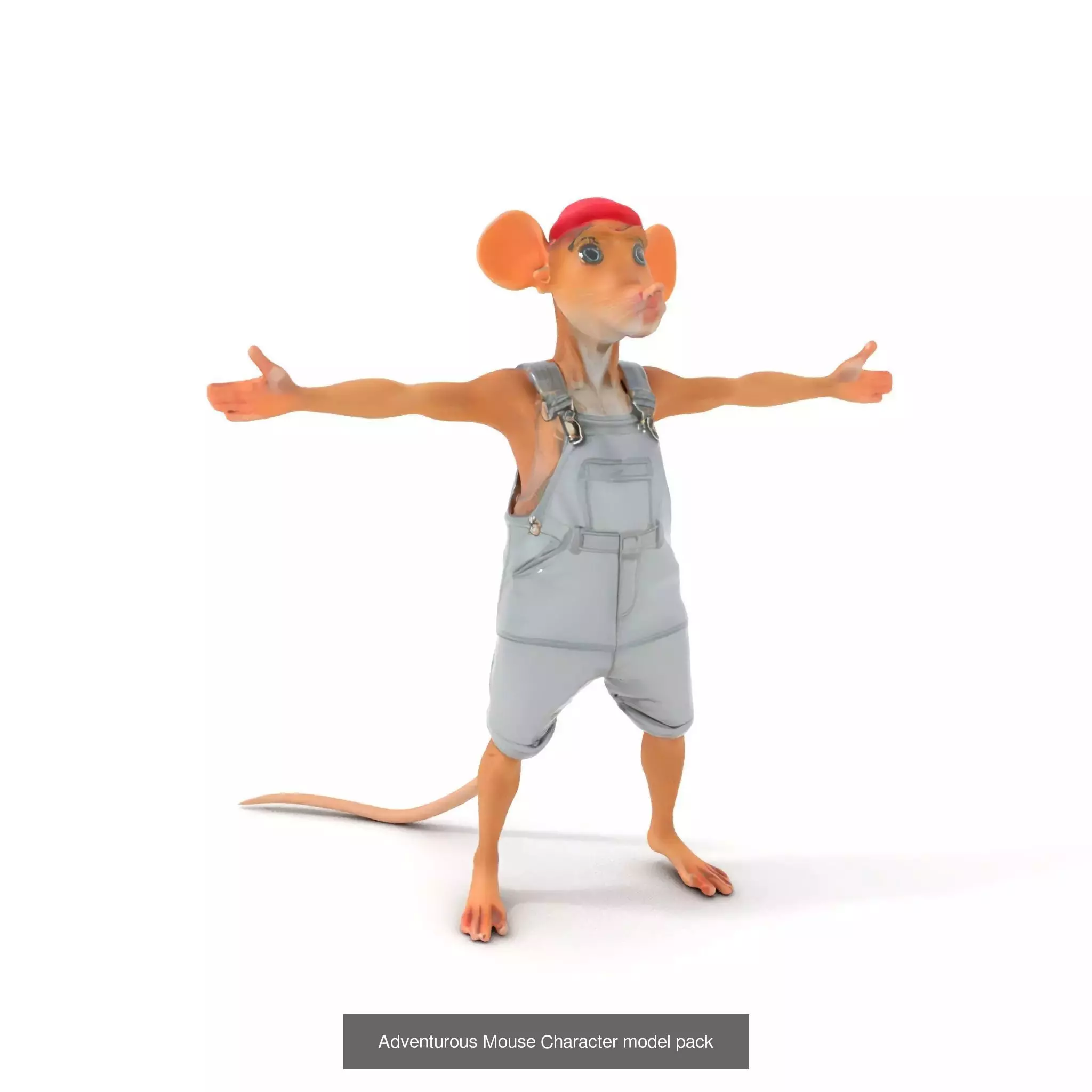 Charming Cartoon Creatures Pack 3D Model Collection_36