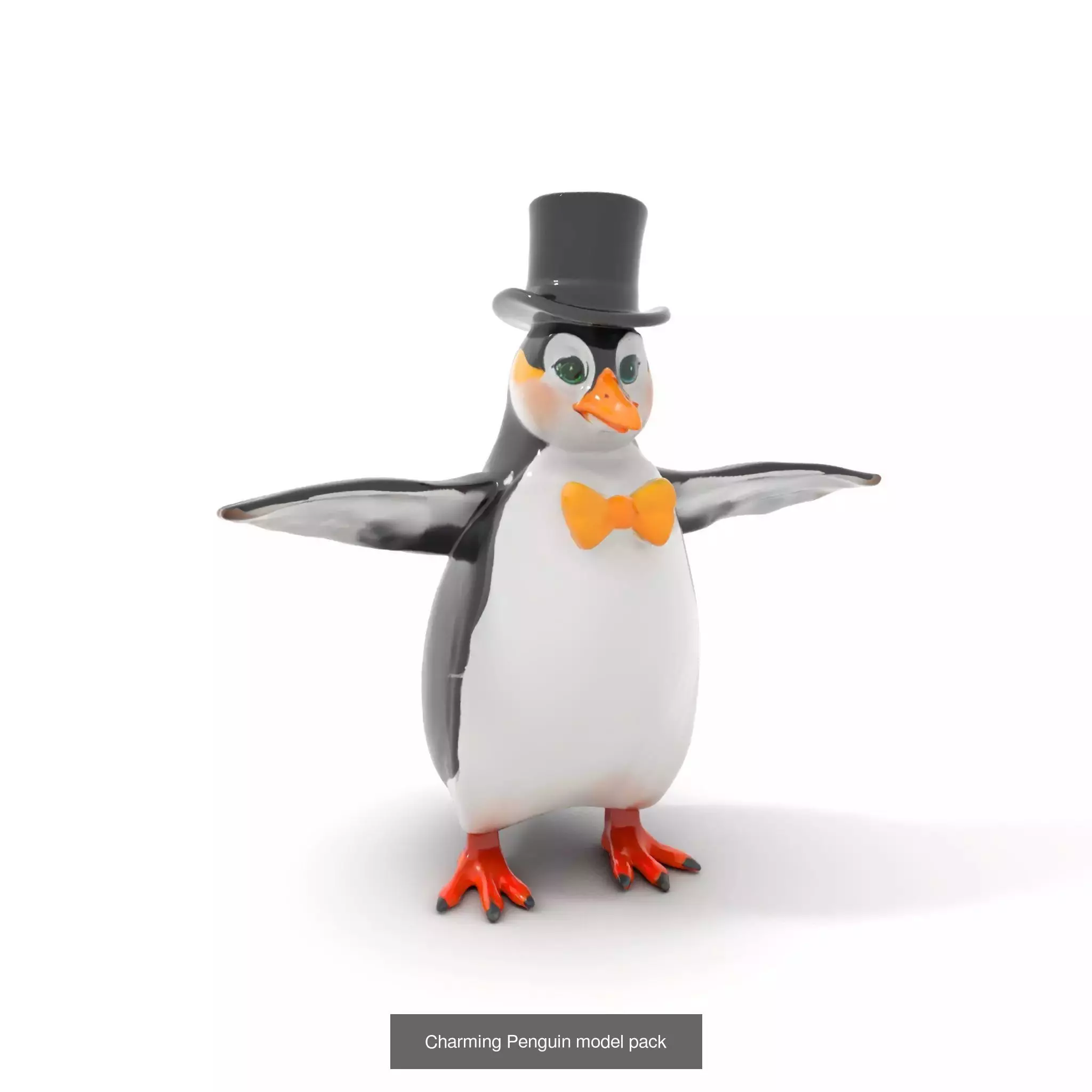 Charming Cartoon Creatures Pack 3D Model Collection_33
