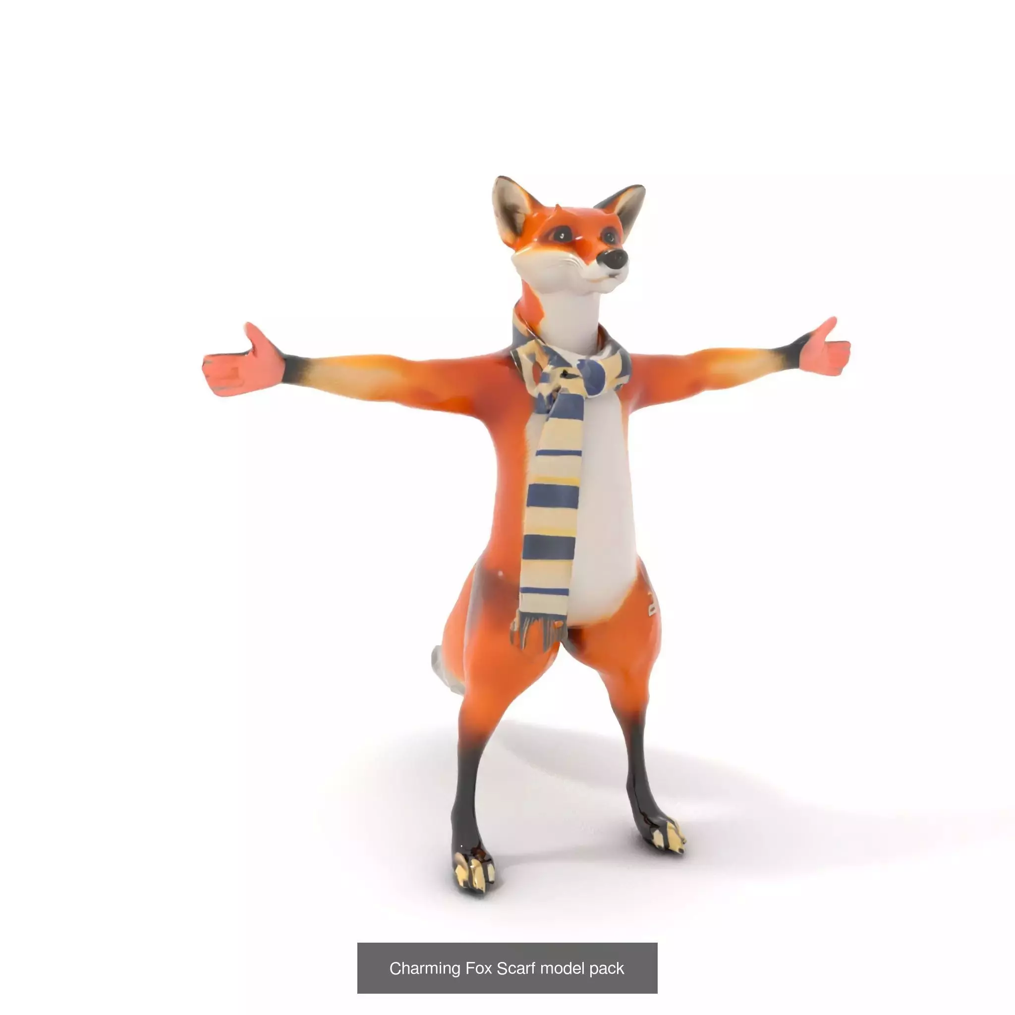 Charming Cartoon Creatures Pack 3D Model Collection_23