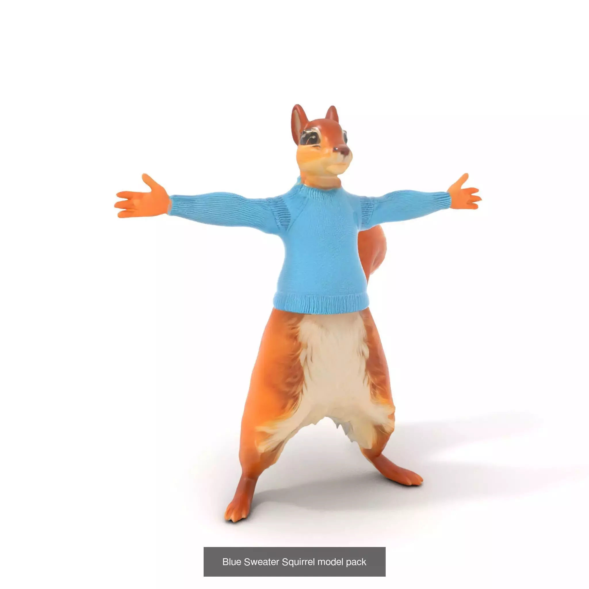Charming Cartoon Creatures Pack 3D Model Collection_22