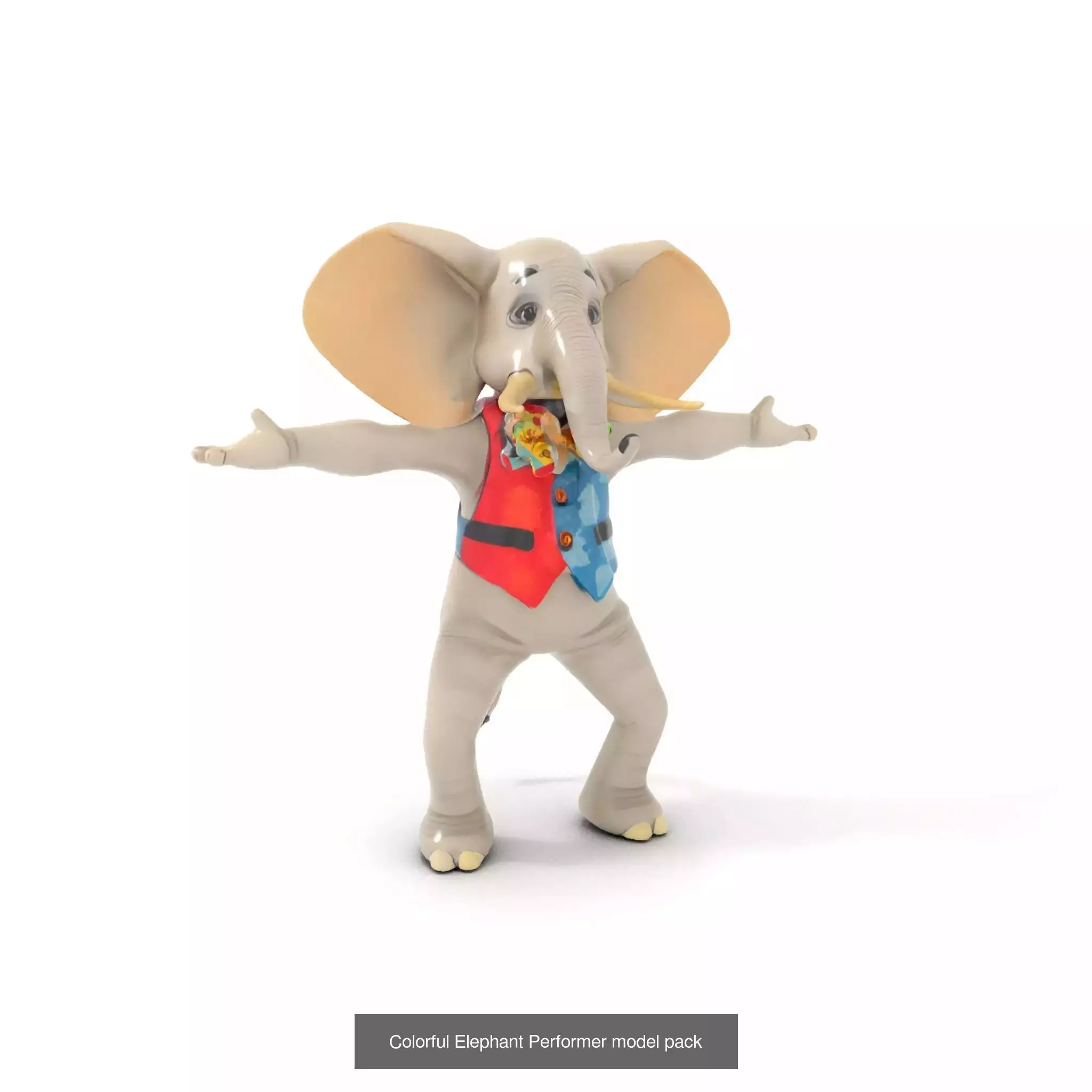 Charming Cartoon Creatures Pack 3D Model Collection_24