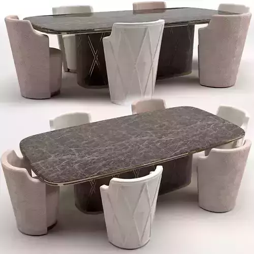 CANTEEN Visionnaire Kingsley Dining table and chairs