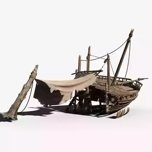 Shipwreck camp 3D model