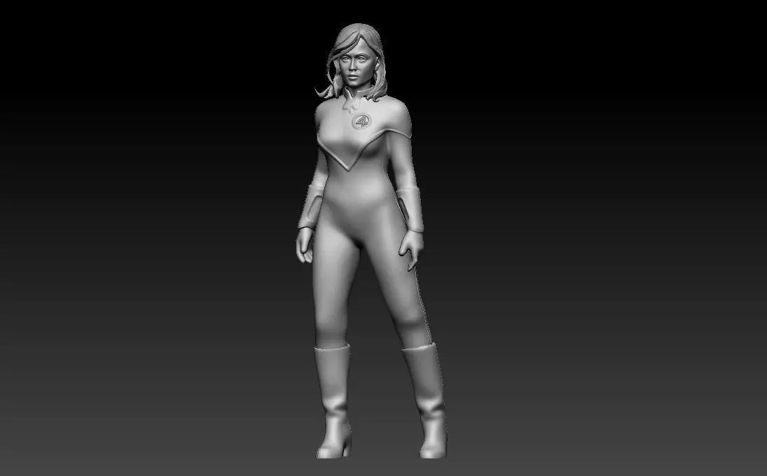 Jessica Alba as Sue Storm Invisible Woman 3D print model_7
