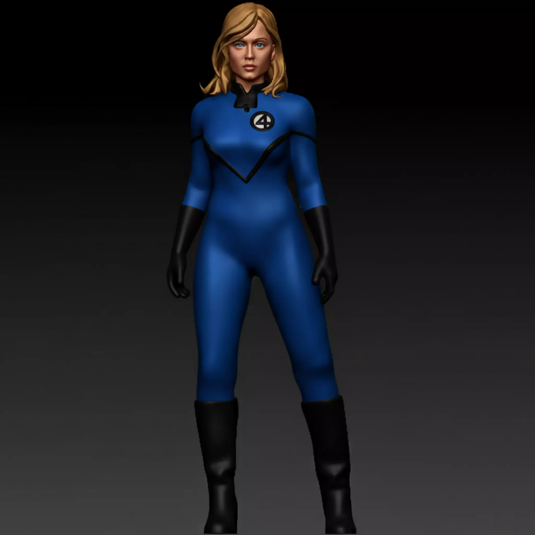 Jessica Alba as Sue Storm Invisible Woman 3D print model_1