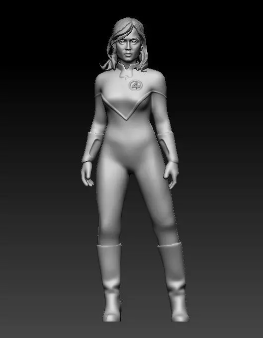 Jessica Alba as Sue Storm Invisible Woman 3D print model_6