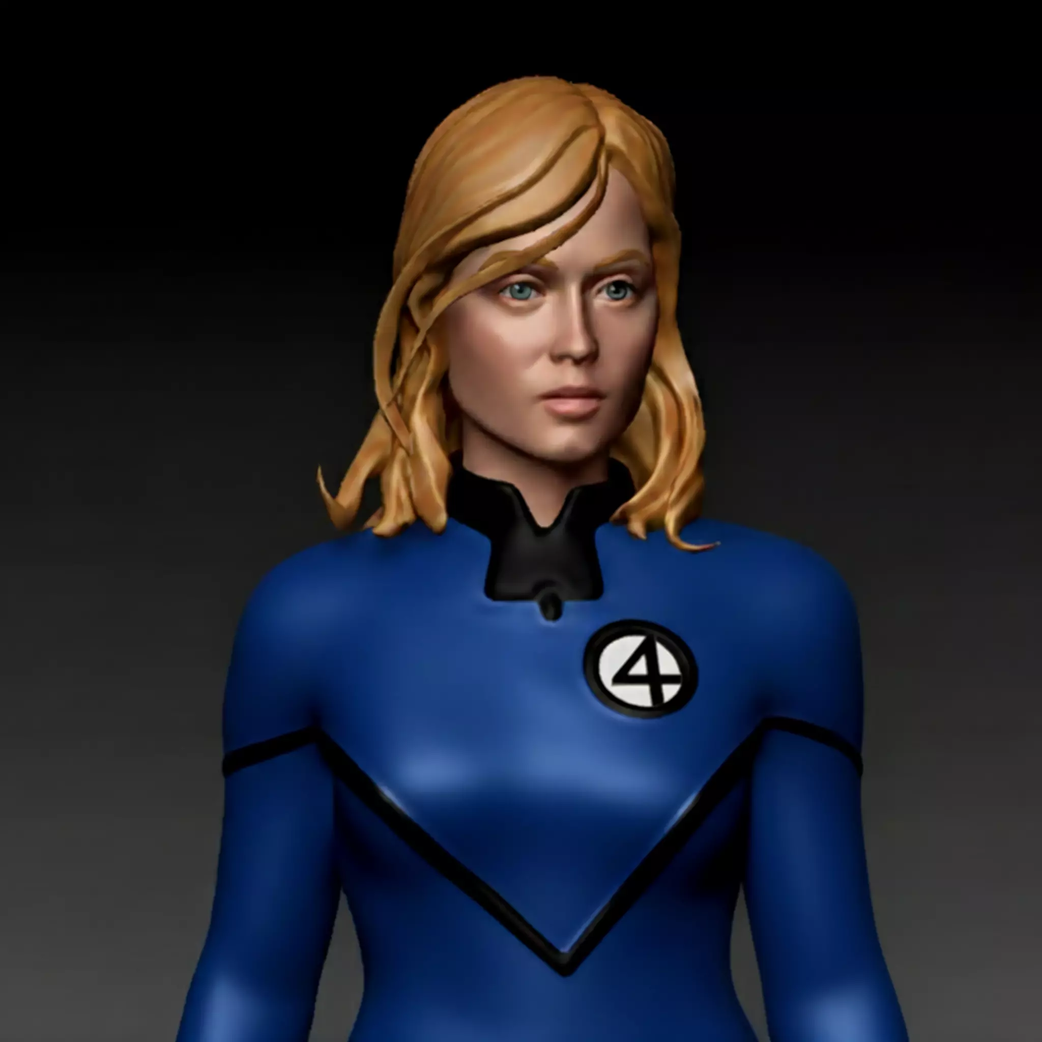 Jessica Alba as Sue Storm Invisible Woman 3D print model_0