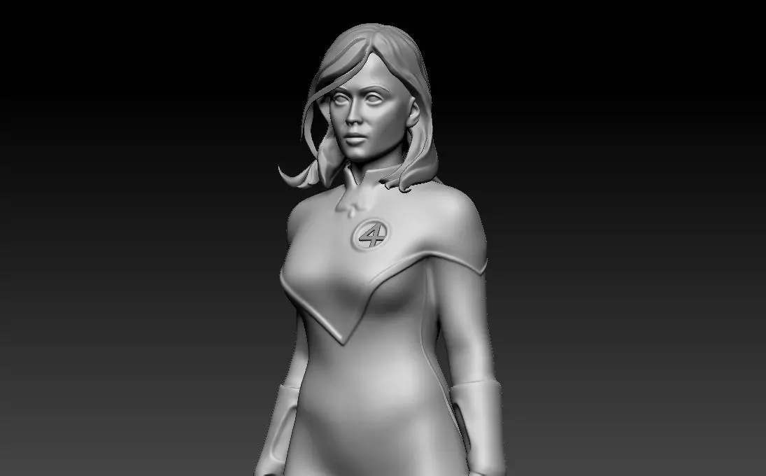 Jessica Alba as Sue Storm Invisible Woman 3D print model_3