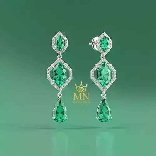 Emerald Elegance Earrings