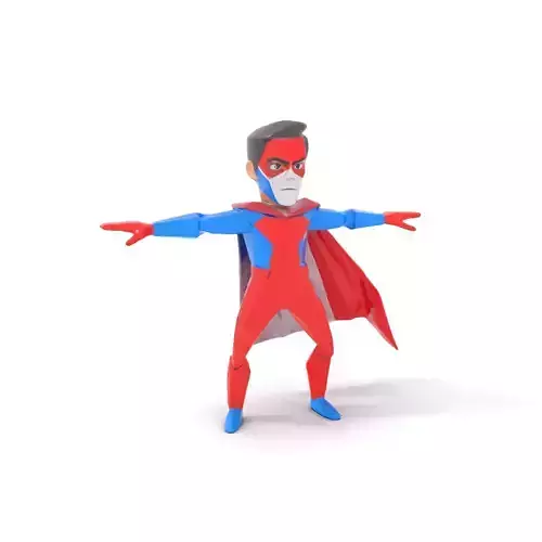 Colorful Superhero Character model pack