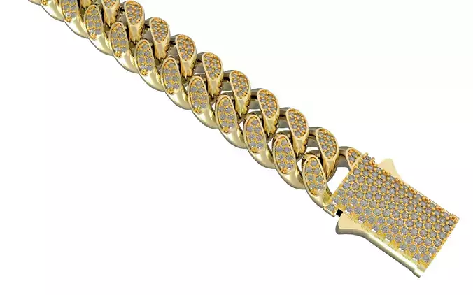 Miami Cuban Chain Bracelet box clasp