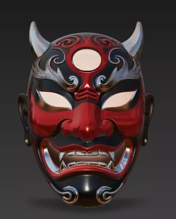Ghost mask 3D print model_4