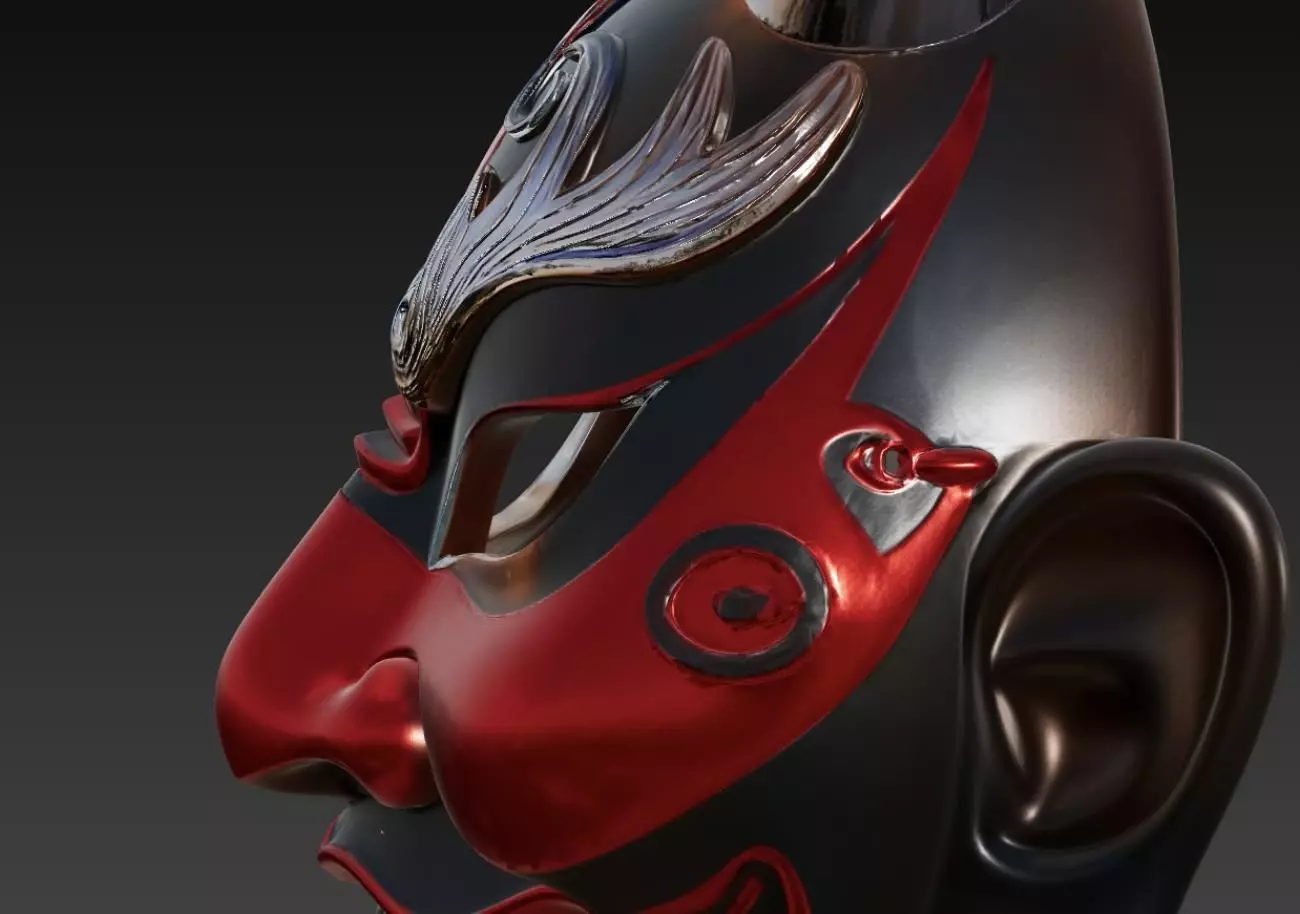 Ghost mask 3D print model_1