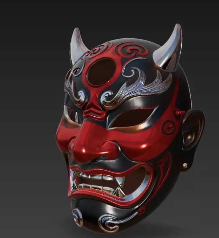 Ghost mask 3D print model_3