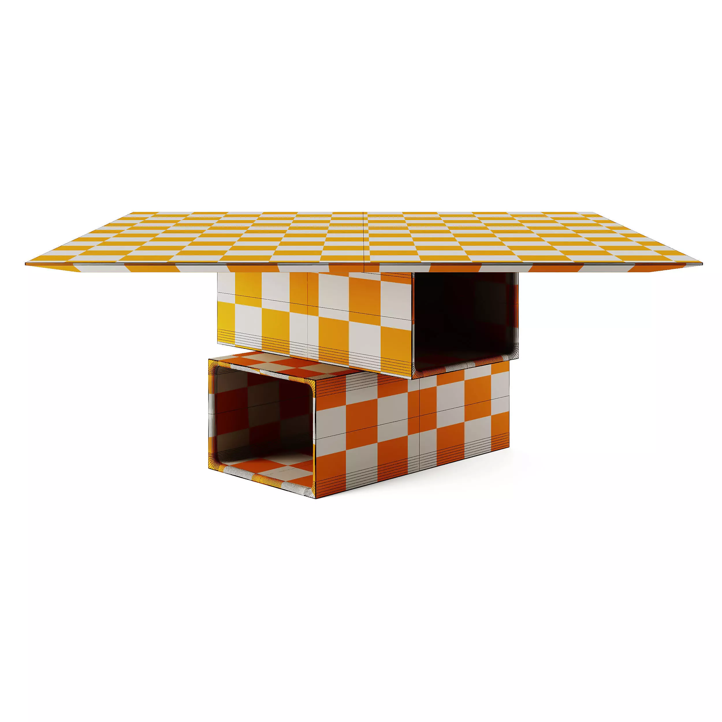 Pulkra Manifesto Quadro Square Cement Table 3D model_6