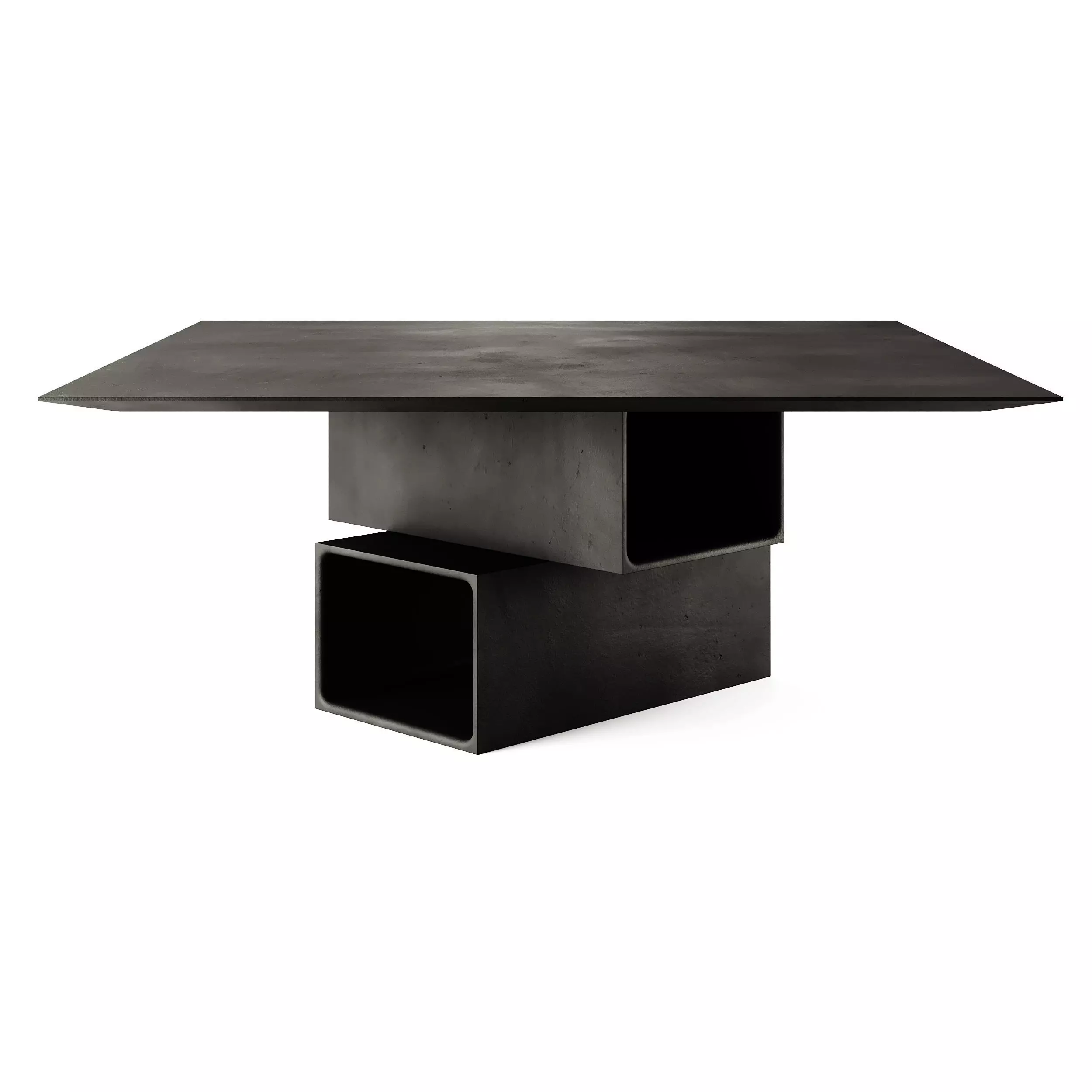 Pulkra Manifesto Quadro Square Cement Table 3D model_2