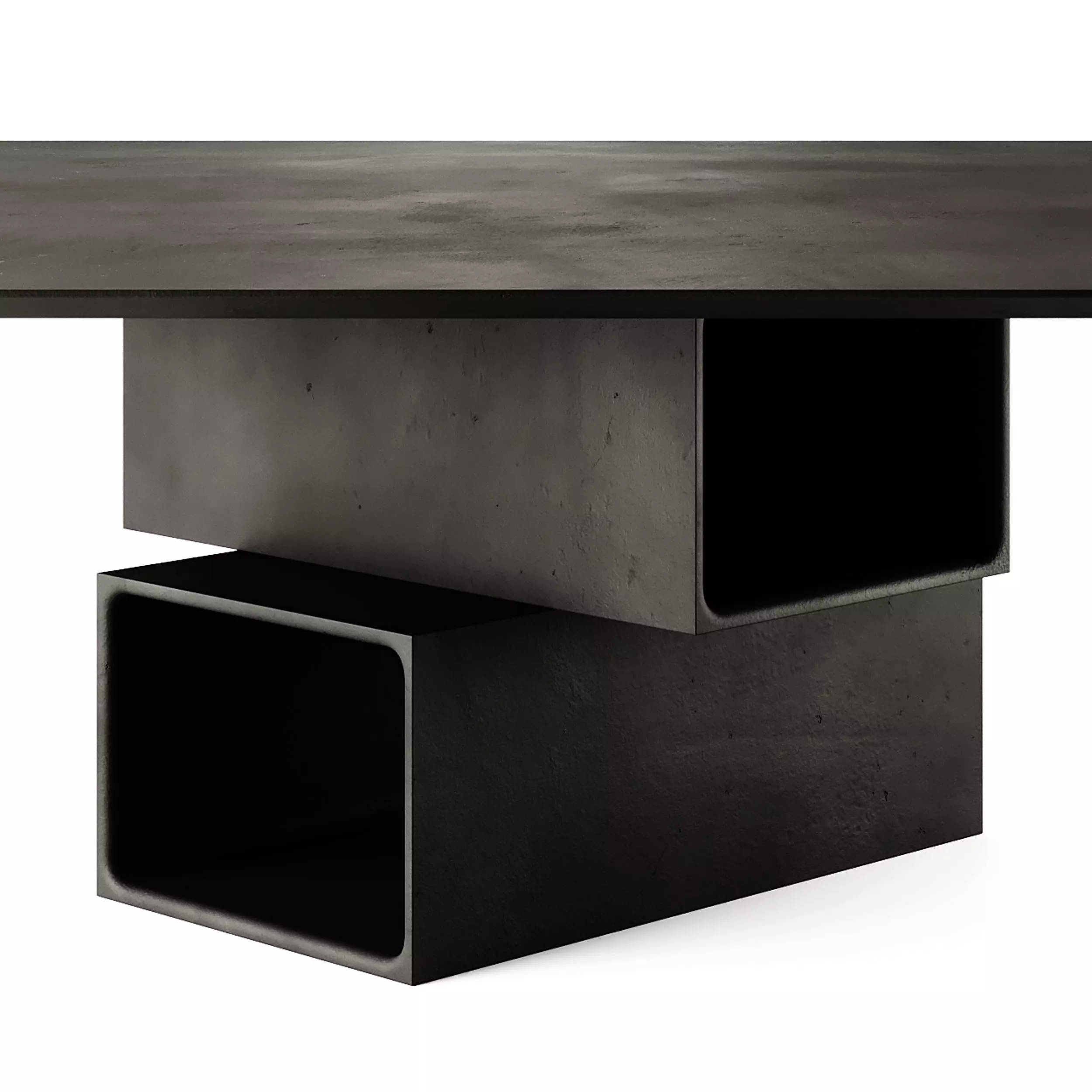 Pulkra Manifesto Quadro Square Cement Table 3D model_4