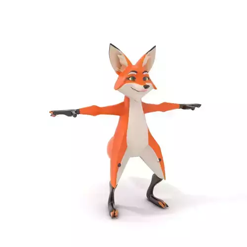 Vivid Fox Character model pack Low-poly 3D model Vivid Fox Character model pack Low-poly 3D model