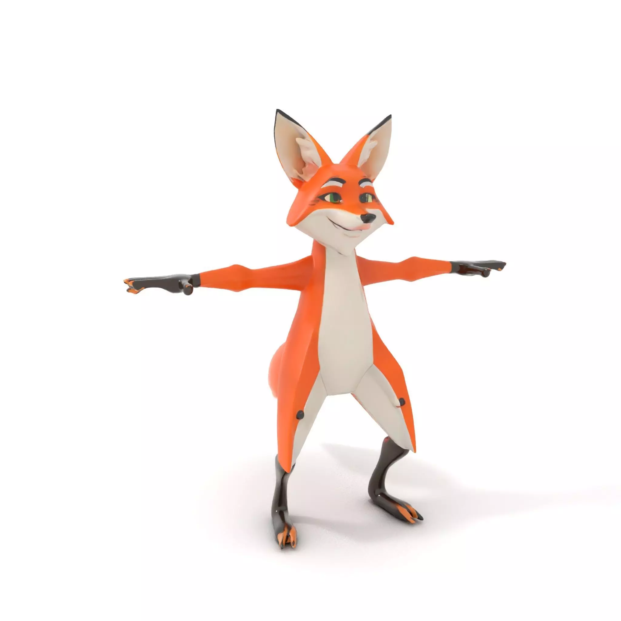 Vivid Fox Character model pack Low-poly 3D model_0