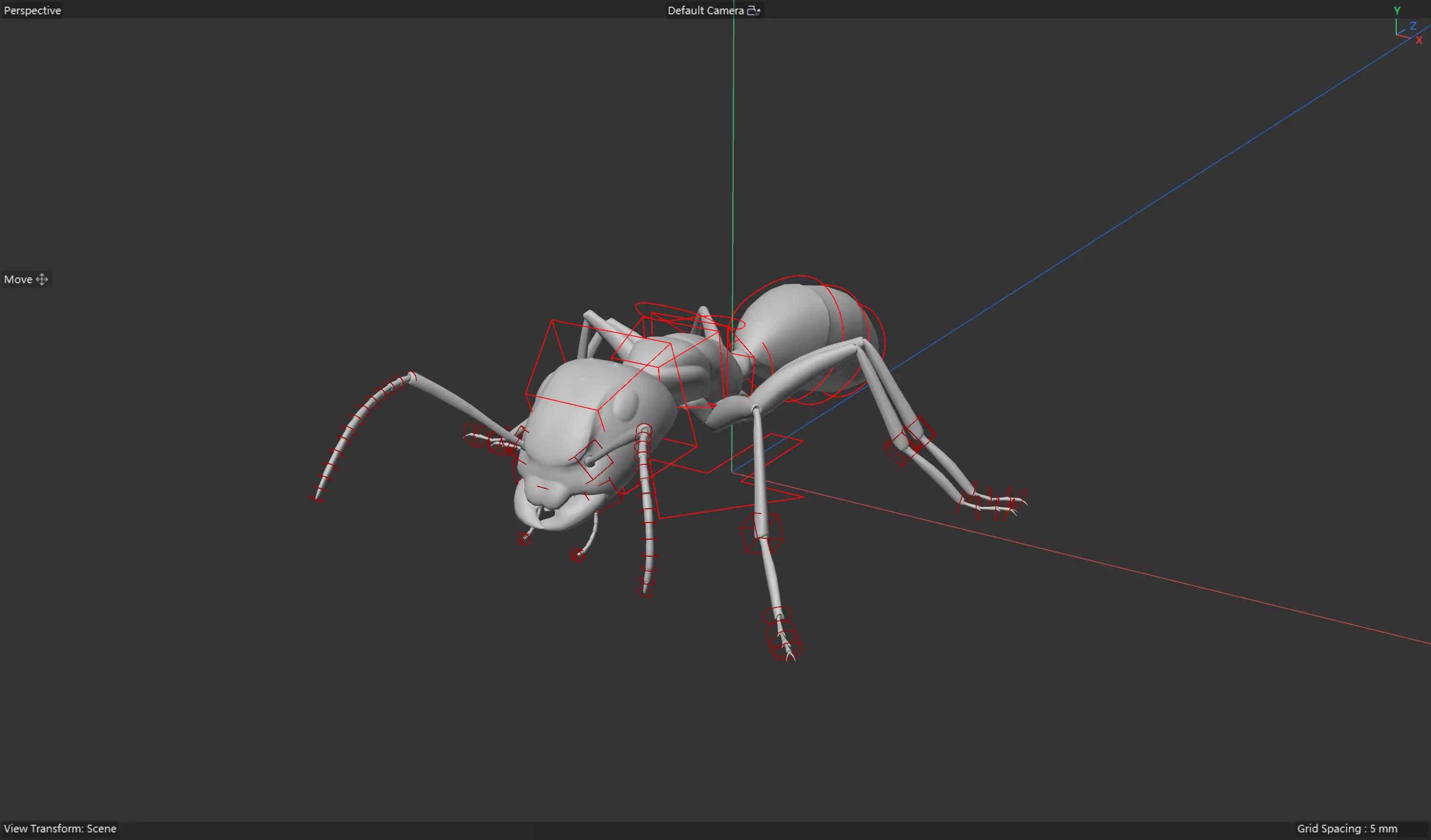 Ant walking game ready model Low-poly 3D model_6