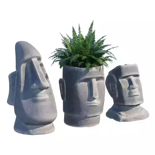 Easter island head 3D model