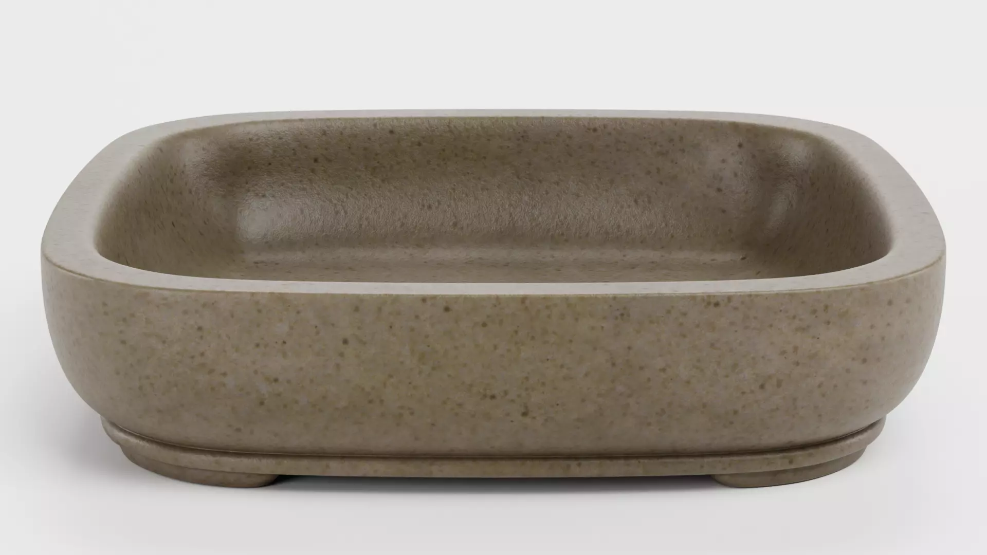 Bonsai Bowl V2 - Ceramic Pot Low-poly 3D model_0