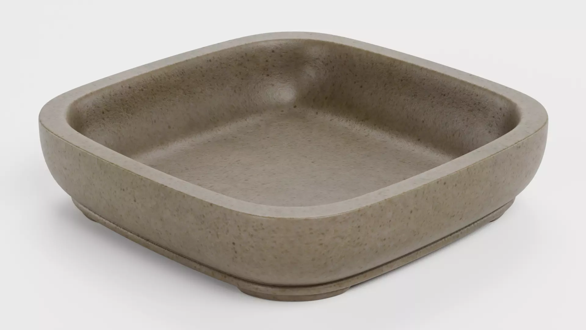 Bonsai Bowl V2 - Ceramic Pot Low-poly 3D model_4