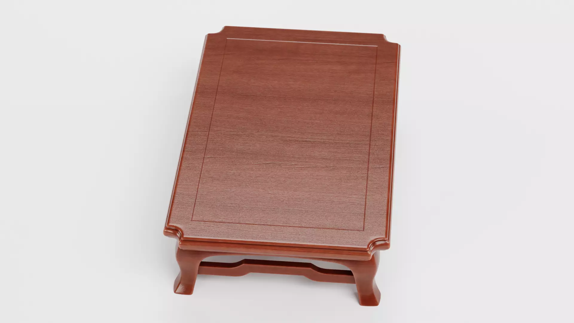 Bonsai Table V1 - Japanese Wooden Display Stand Low-poly 3D model_5