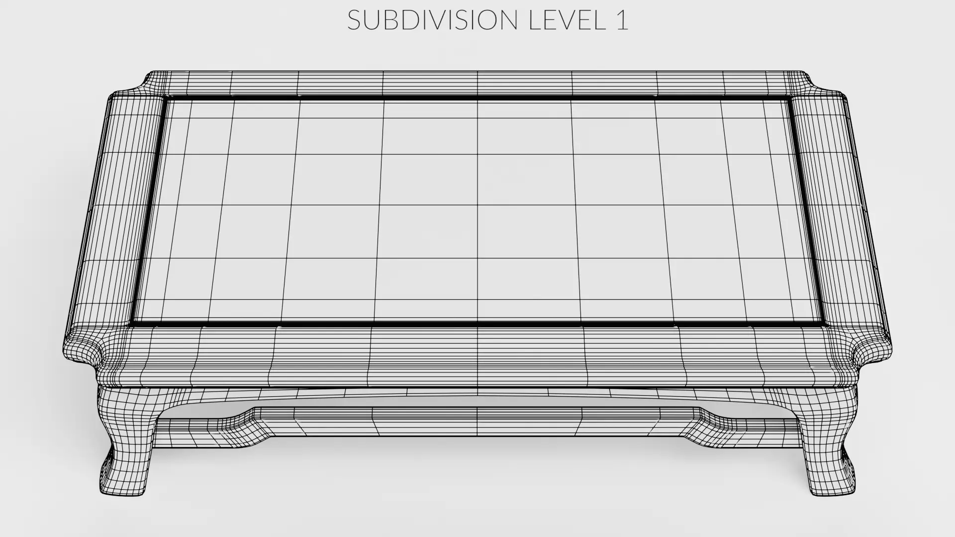 Bonsai Table V1 - Japanese Wooden Display Stand Low-poly 3D model_13