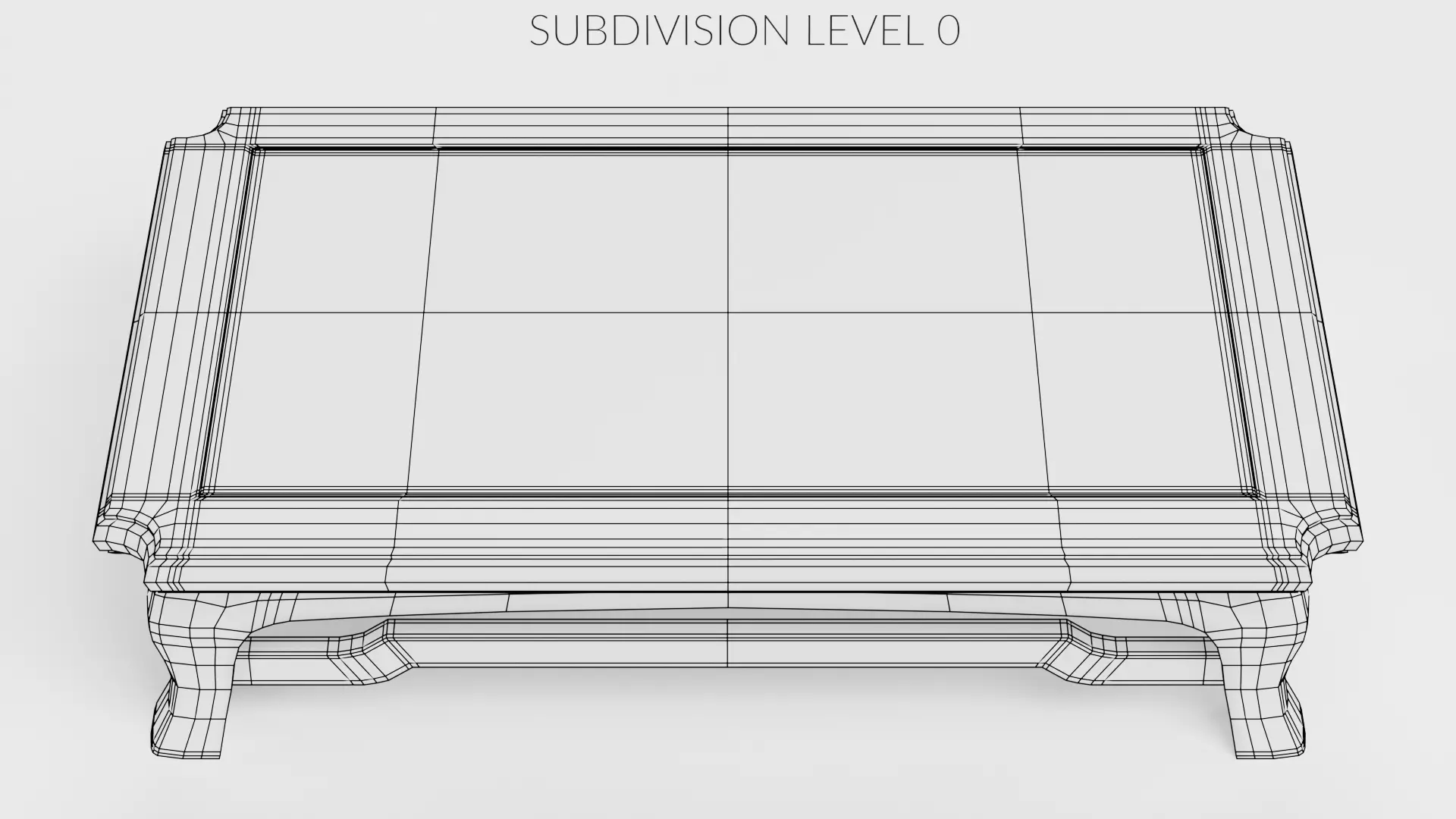 Bonsai Table V1 - Japanese Wooden Display Stand Low-poly 3D model_12