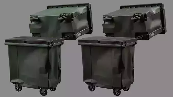 Crushed Trash Container 02