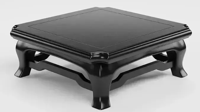 Bonsai Table V2 - Black Japanese Display Stand