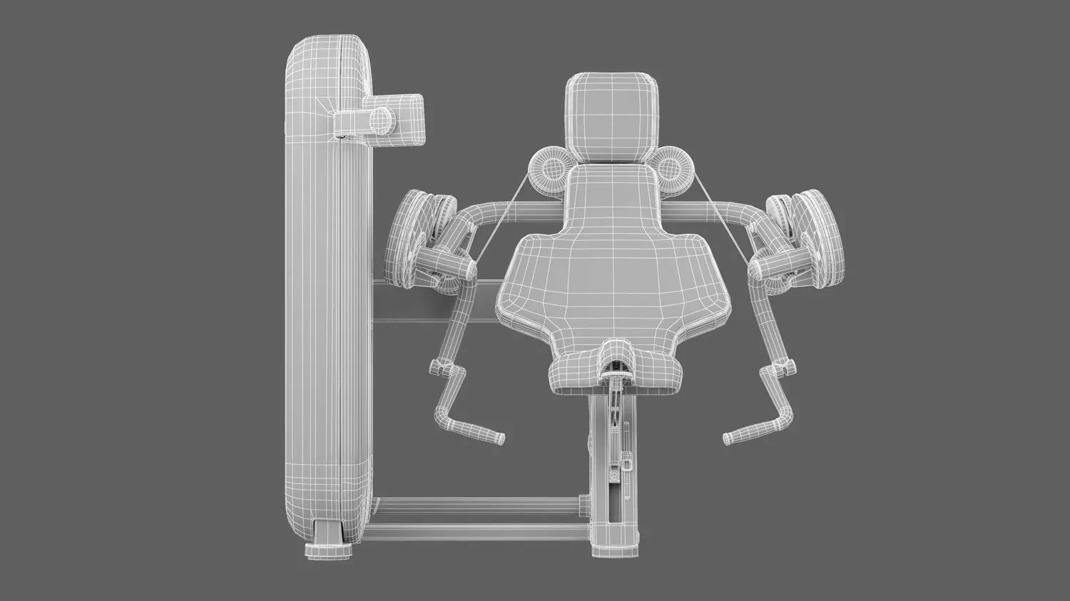 Technogym Artis Arm Curl 3D model_7