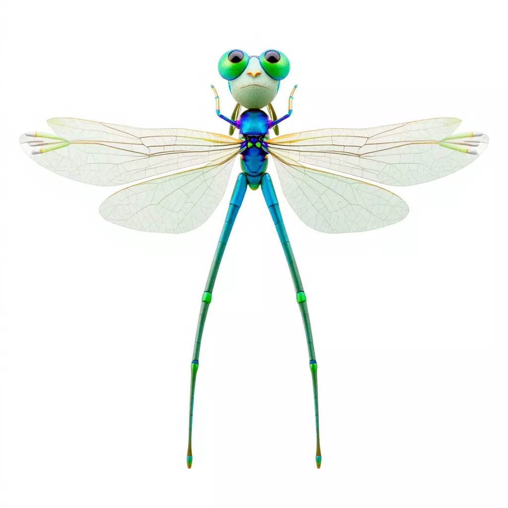 Vibrant Dragonfly model pack Low-poly 3D model_2