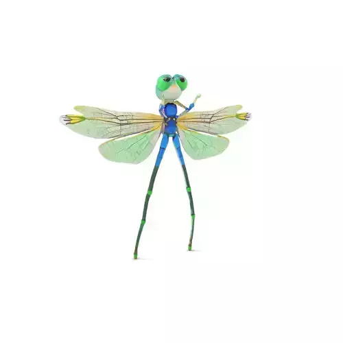 Vibrant Dragonfly model pack Low-poly 3D model Vibrant Dragonfly model pack Low-poly 3D model