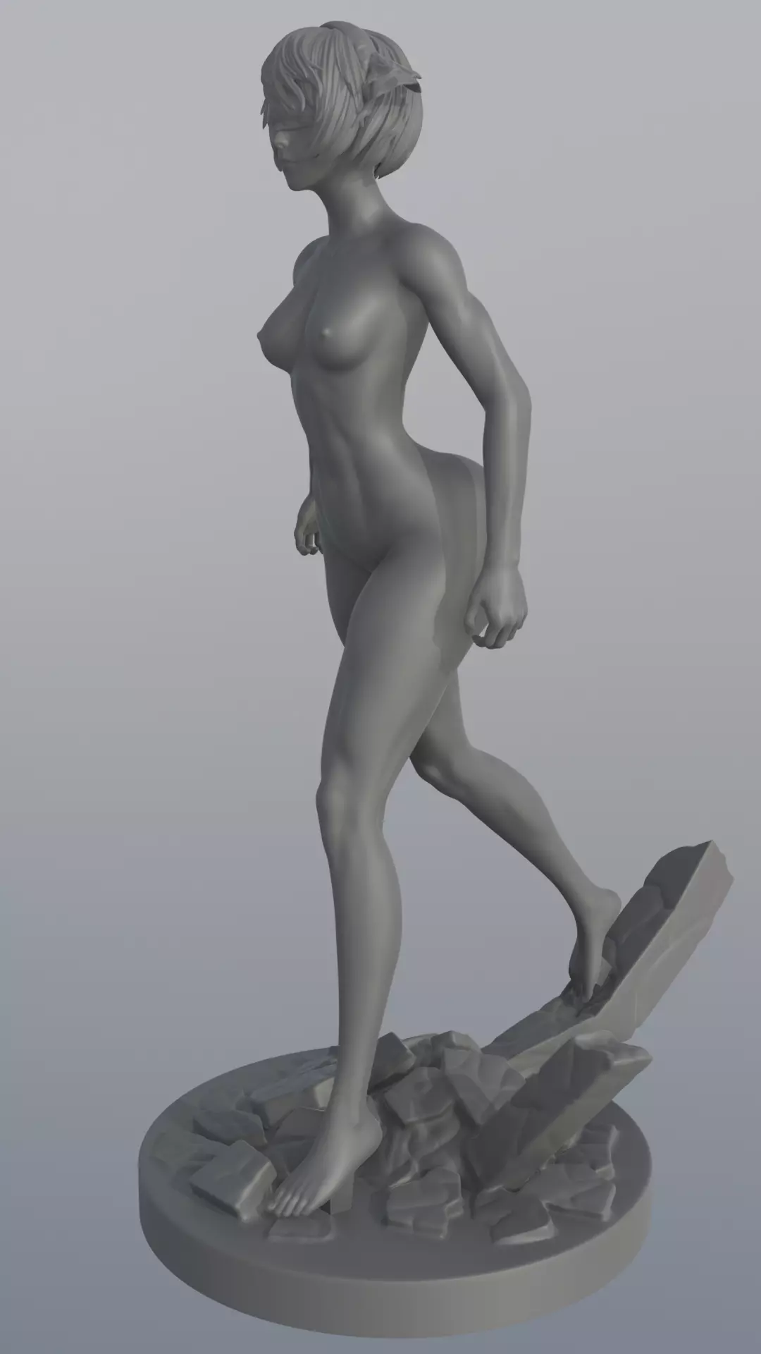 2B - NieR Automata - STL 3D Print Model 3D print model_21