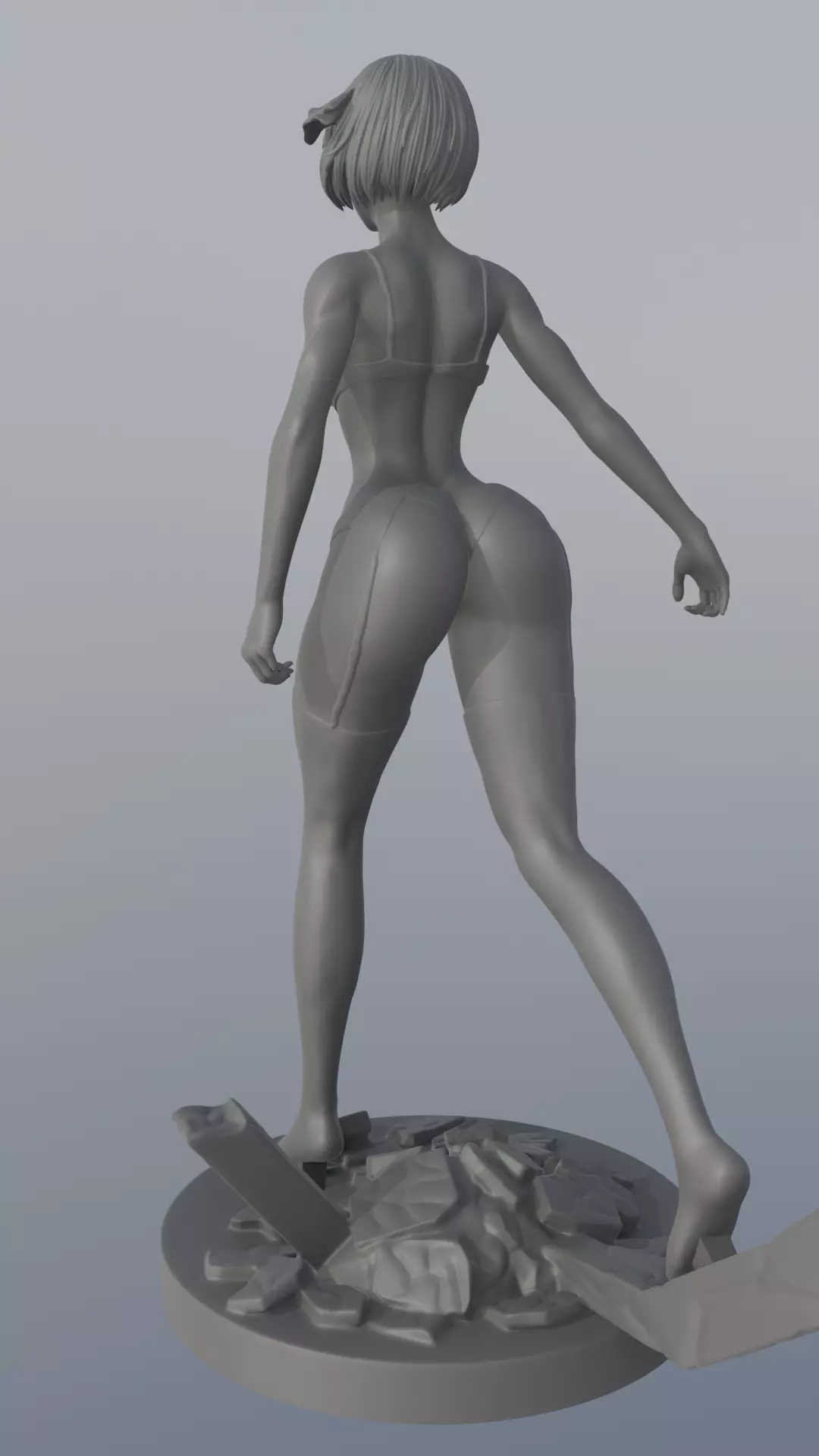 2B - NieR Automata - STL 3D Print Model 3D print model_17