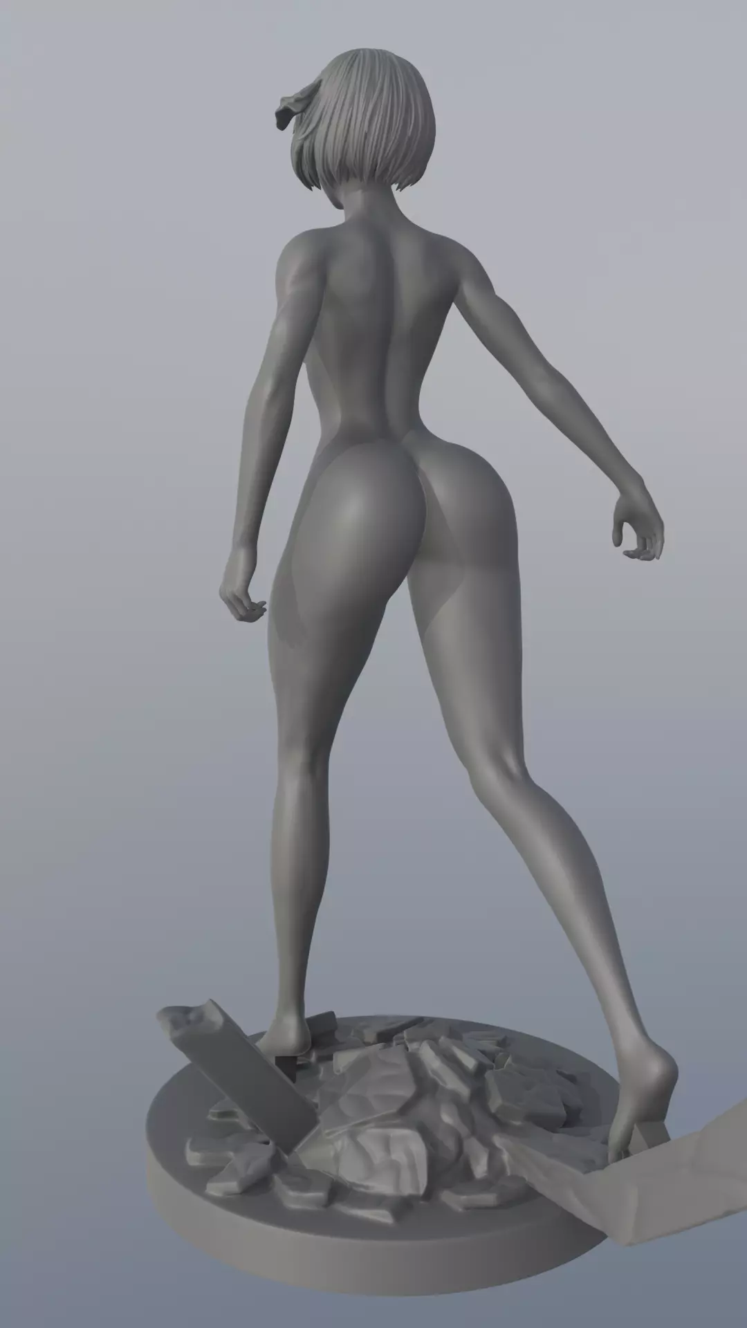 2B - NieR Automata - STL 3D Print Model 3D print model_20