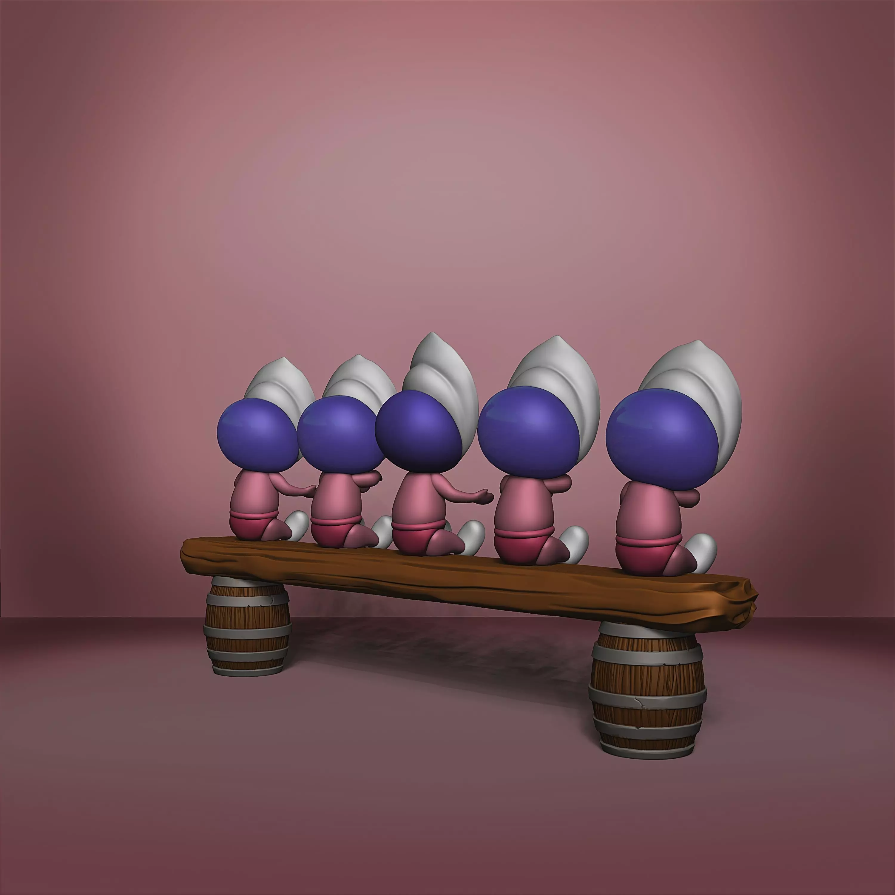 Oyster Maid - Alice in Wonderland - 040 3D print model_5