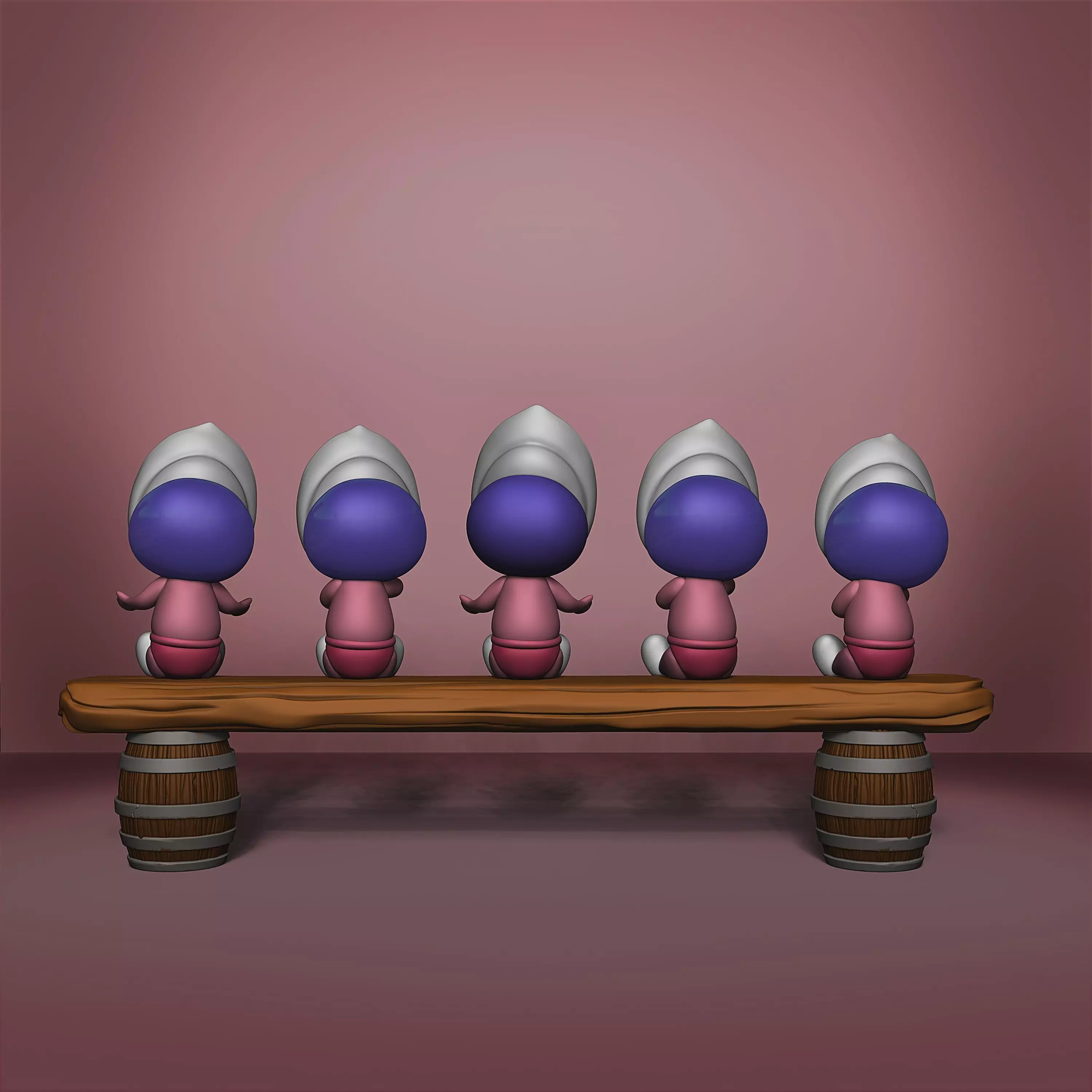 Oyster Maid - Alice in Wonderland - 040 3D print model_4