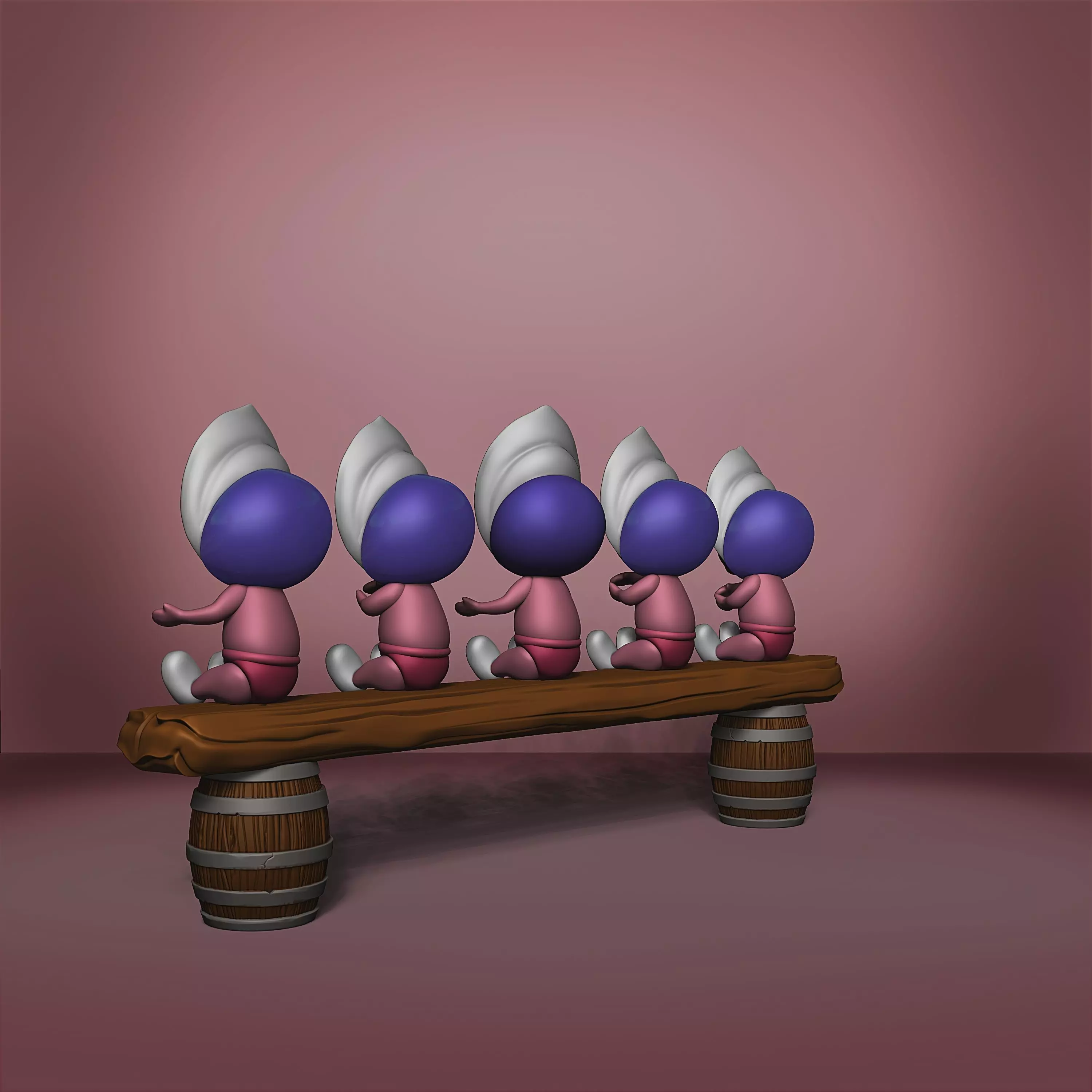 Oyster Maid - Alice in Wonderland - 040 3D print model_3